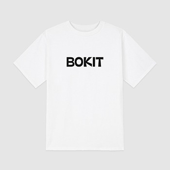 반팔티셔츠 BOKIT (화이트/블랙)